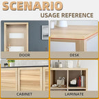 GSCIT Club Oak Edge Banding, 1/2 inch x 50ft roll of Veneer Edge Banding Preglued Flexible, Real Wood Tape Banding