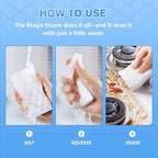 squish Magic Sponge Eraser, 10 Count Magic Cleaning Pads for Walls Oven, Kitchen, and Shoe Cleaner, Magic Erasers with Melamine Foam, Universal Cleaner