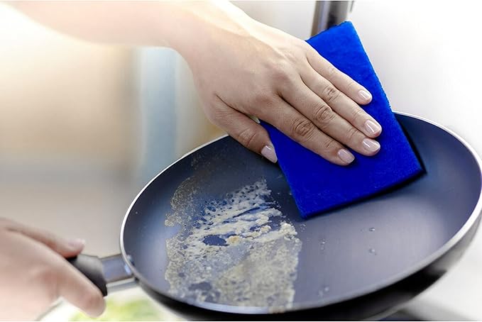 Scotch-Brite® Zero Scratch Scour Pad, 3 Scrubbing Pads, Non-Scratch Scouring Pads for Kitchen and Dish Cleaning