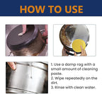 Magical Nano-Technology Stainless Steel Cleaning Paste, Stainless Steel Clean Wax, Stainless Steel Cleaning Wax, Stainless Steel Cleaner and Polish, Metal Polish Paste (2Pcs)