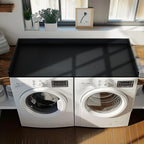 Gashell Washer Dryer Countertop, 27.5" x 58" Bamboo Washer and Dryer Countertop for Laundry Room Organization(Black)