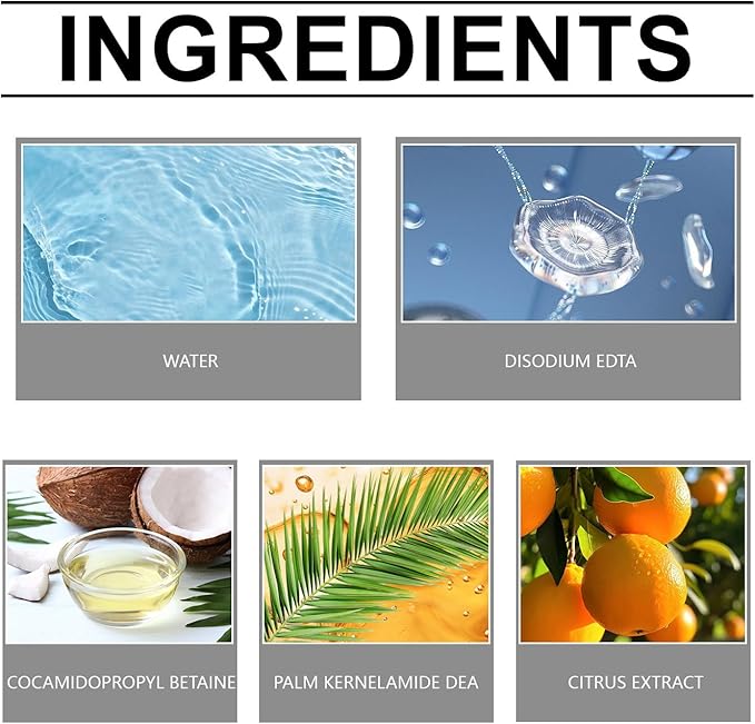 Mop Soap for Floor Cleaning, 17 Oz Highly Scented Mop Soap Brazilian Waves Multisurface Bathroom & Kitchen Cleaner Supplies Household Cleaning