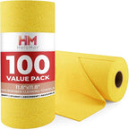 HELOMOR 100 Pack Microfiber Cleaning Cloth Roll - Tear Away Reusable Paper Towels Washable, 11.8" Ultra Absorbent Cleaning Supplies for Housekeeping, Rags Microfiber Towel, Lint Free Cloth Value Pack
