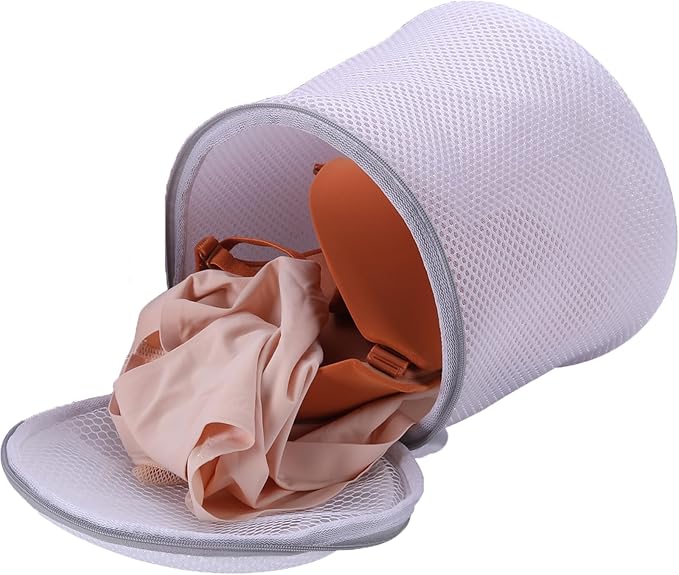 Kimmama Laundry Bags Mesh Wash Bags, Large Bra Washing Bag for Laundry, Net Washer Sack with Zipper, Lingerie Pouch for Cleaning and Drying Underwear, Delicates, Brassiere, Bralette, Undergarment