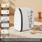 Mini Steamer＆Iron 2 in 1 Garment Steamer, Portable Travel Size Steam Iron for Clothes,1000W, 3 Mode Ironing, 250ML Detachable Water Tank, 8FT Power Cord, Leak Proof Design