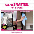 Quick N Brite Fireplace Glass Cleaner 24oz, Nonabrasive Cleaning Spray for Fireplace Glass, Oven Glass, Glass Cooktops, Ceramic-Glass, Microwave Glass (Pack of 3)