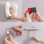 Ettori Shower Squeegee for Glass Door, Squeegee for Shower Glass Door, Bathroom, Window and Car Glass, 12 Inches with Clear Acrylic Handle