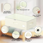 Under Bed Storage with Wheels, No Assemble Required 12 inches height Under Bed Storage bins,Large capacity Rolling Underbed Shoe Storage containers，dorm underbed storage drawers