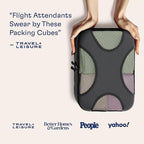 Shacke Premium 8 Packing Cubes Set - Lightweight Mesh Travel Luggage Organizers with Laundry Bag, 8-Piece Suitcase Storage System (Dark Grey)