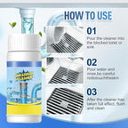 2026 New Sink Drain Cleaner, Sink and Drains Cleaner, Multi-functional Sink and Drains Cleaner Powder Cleaning, Drain Cleaner Foam Cleaner, Powerful Pipe Dredging Agent for Home Kitchen Toilet (2Set)