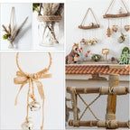 Natural Jute Twine 656 Feet Long String for Crafts Gift Wrapping Christmas Handmade Arts Decoration Packing String Home Decor （8mm * 656feet）