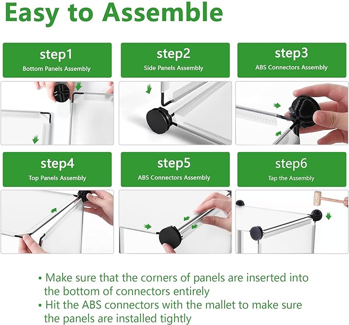 C&AHOME Cube Storage, 9-Cube Plastic Closet Cabinet Organizer, DIY Stackable Bookshelf, Modular shelving Units Ideal for Home, Office, Kids Room, 36.6"L x 12.4" W x 48.4" H Translucent White SBTM3009A