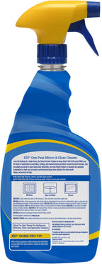 Zep Home Pro One-Pass Mirror & Glass Cleaner - 32 Fl. Oz. (Case of 6) - R49606 - Leaves a streak-free shine while eliminating dirt, dust, and smudges from your glass surfaces