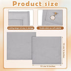 Patelai 6 Pieces Silver Polish Set, 4 Cleaning Horsehair Silver Brushes with 2 Pieces Silverware Polishing Cloth Jewelry Cleaning Kit for Detail Work, Jewelry Tarnish Silverware Plateware