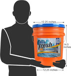 Ultra Fresh 5 Gallon Liquid Laundry Detergent Washing Soap for All Machine Types, 6X Platinum, Up to 640 Loads, Original Blue