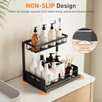 Under Sink Organizer 1 Pack,Pull Out Cabinet Organizer Shelf,Kitchen Bathroom Organizers and Storage with Sliding Drawer,Storage Shelves,Storage and organization for Home,Laundry Room,RV,Pantry,Spice