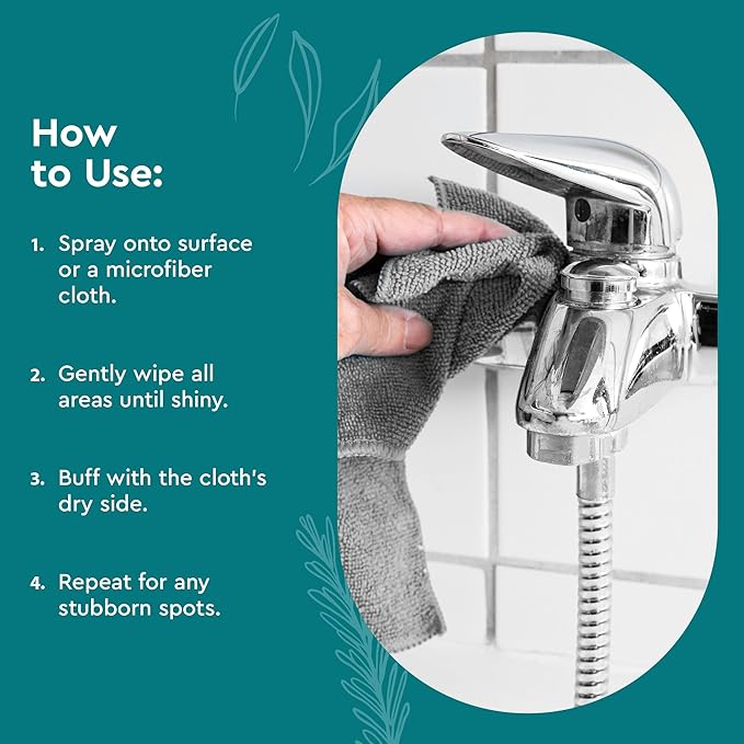 Puracy Stainless Steel Cleaner, Natural Stainless Steel Sink Cleaner, Stainless Steel Cleaner for Appliances, Sink Cleaner and Polish Kitchen Cleaner, Stainless Steel Refrigerator Spray (Lavender)