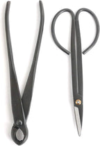BambooMN Bonsai Basics Set - 8" Knob Cutter and 7.2" Trimming Shear - 1 Set