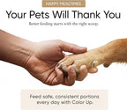 Color Up ¼ Cup Pet Food Scoop – Stainless Steel Dog Food Scoop Cup (4 Tbsp) – Durable, Rust-Resistant Measuring Scoop for Dogs, Cats, Birds & Rabbits – Ideal for Dry Food & Treats