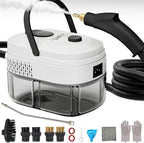 Steam Cleaner,15s Heat-Up,1.4L Tank,Steamer for Cleaning with 10 pcs Accessories,Multi-2500W High Temperature and Pressure handheld steamer,Steam Clea (3-Black&White)