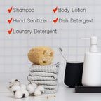 2 Pack Matte White Ceramic Soap Dispenser, 13 oz Refillable Bathroom or Kitchen Countertop Dispenser with Soft Touch Rubber Coating, Matte White