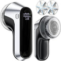 coldSky Fabric Shaver, Rechargeable Lint Shaver with Digital Display, Portable Sweater Defuzzer with 3 Speeds, 6 Leaf Blades and Safety Lock, Electric lint remover for clothes, Sweater, Couch, Blanket
