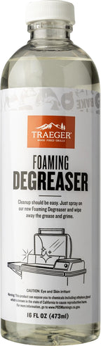 Traeger Grills Deep Cleaning Kit - Exterior Detailing Spray (16oz), Foaming Degreaser (16oz), Grill Scraper & Pad, Microfiber Towels, Nitrile Gloves - Tools for cleaning Grill, Smoker, Oven, Griddle