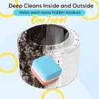 Washing Machine Cleaner Tablets 24 Pack – 1 Year Supply, 20g Deep Cleaning Tablets for HE Front & Top Load Washers – Pet-Friendly, Septic Safe, Eco-Conscious Formula
