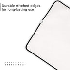 Encasa XO Ironing Mat/Pad - Metallic Silver (Small 28"x20") with 5mm Foam Padding & Silicone Iron Rest for Steam Pressing on Tabletop or Bed - Heat Reflective, Portable, Quilting