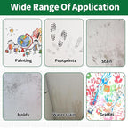 Portable Wall Paint Tool,Large Roller Brush Wall Repair Tool,Wall Repair Kit,Wall Roller Paint BrushSuitable for Repairing The Wall with Latex Paint,Water-Based(500g,White)