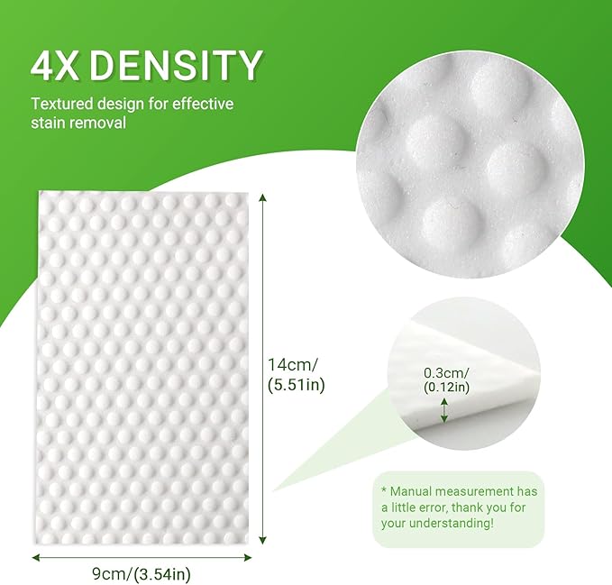 Magic Sponge Eraser Sheets- garvonti 30 Pack Melamine Foam Sheet in Bulk, Convex Point Heavy Duty Melamine Eraser, Thickened Disposable Melamine Foam Cleaning Eraser Pads