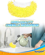 KEEPOW 10 Pack Universal Microfiber Cloths for Handheld Steam Cleaner Attachments Compatible with Bissell Steam Shot, Wagner Spraytech, PurSteam, Phueut, Dovety, McCulloch, Steam Cleaner Accessories