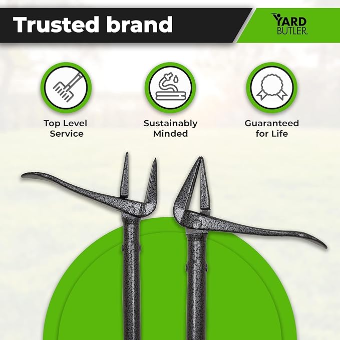 Yard Butler Rocket Weeder - Gardening Hand Tool for Lawn Care - Ergonomic Standing Weed Puller - Garden & Landscape Weeder Tool for Yard Work - Durable Gardening Accessory