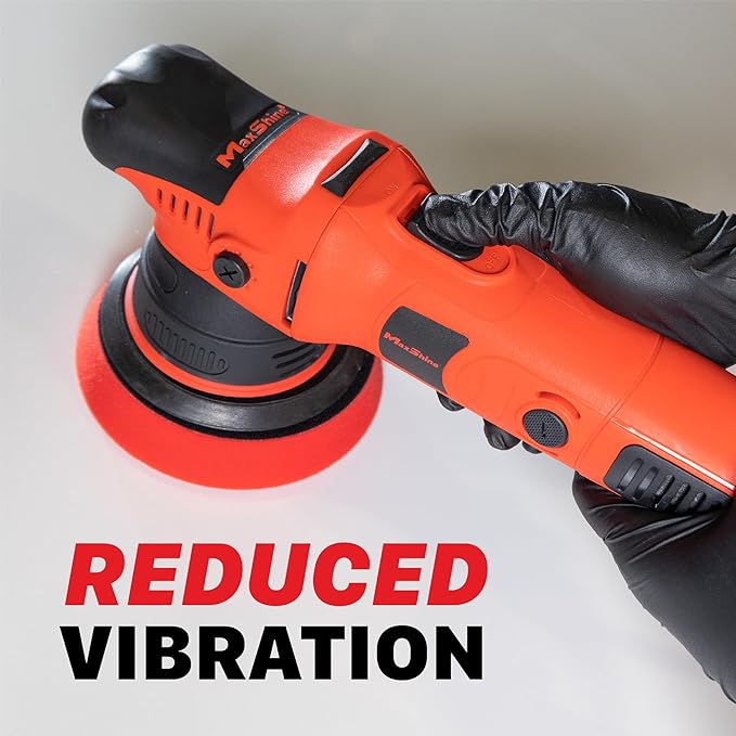 Maxshine M8S V2 Dual Action Polisher Kit | 8mm Throw, 5” Backing Plate, 1000W Motor, 6-Speed | Thread 5/16” | Auto, Boat & Marine Detailing Tool for Paint Correction, Swirl & Scratch Removal