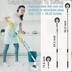MGLSDeet Electric Spin Scrubber with 8 Replaceable Brush Heads Rechargeable Cleaning Brush, Cordless Power Scrubber, Electric Scrubber for Cleaning Bathroom, Bathtub, Tile
