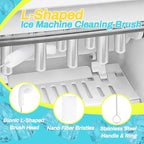 Potanro Ice Machine Cleaner Brush Sets, 14pcs Countertop Ice Maker Cleaner Tools, Gap Crevice Cleaning Brushes Tools Small Spaces, Scrub Sponge, Thin Brush for Cleaning Window Track, Straw, Bottle