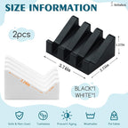 Silicone Soap Dish for Bar Soap Holder for Shower Bathroom Self Draining Waterfall Drying Tray Keep Soap Bars Dry Clean & Easy Cleaning (White Gray Black, 3)