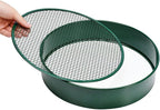 Soil Sieve Garden Riddle Sieve 12" Diameter, Fine Mesh Soil Sieve, Potting Sieve with 4 Interchangeable Filter Mesh Sizes 3,6,9,12mm and Shovel