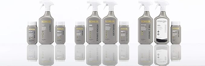 KOHLER K-23725-NA Cast Iron Cleaner, For Kitchen and Bathroom, 8 oz Bottle, Non-abrasive Cream-based Cleaner (Pack of 2)