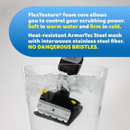 Scrub Daddy Household Cleaning Supplies - The Microfiber BBQ Bundle - Includes 2 Microfiber Towels, 1 Grill Brush & PowerPaste Cleaning Paste with 1 Scrub Mommy Sponge