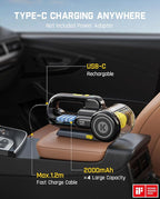 Fanttik Fold V10 APEX Pivot Cordless Car Vacuum, 17000Pa Handheld Vacuum Suction Power, Smart LED Display, Portable for Car Home Pet (Deluxe with Flexible Hose&Pet Brush)