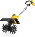 Cordless Tiller Cultivator for Dewalt 20V Battery(Tool Only), Brushless Motor,Electric Garden Tiller w/360 RPM, 9In Tilling Width and 6.6In Depth Garden Rototiller for Lawn/Soil Cultivation