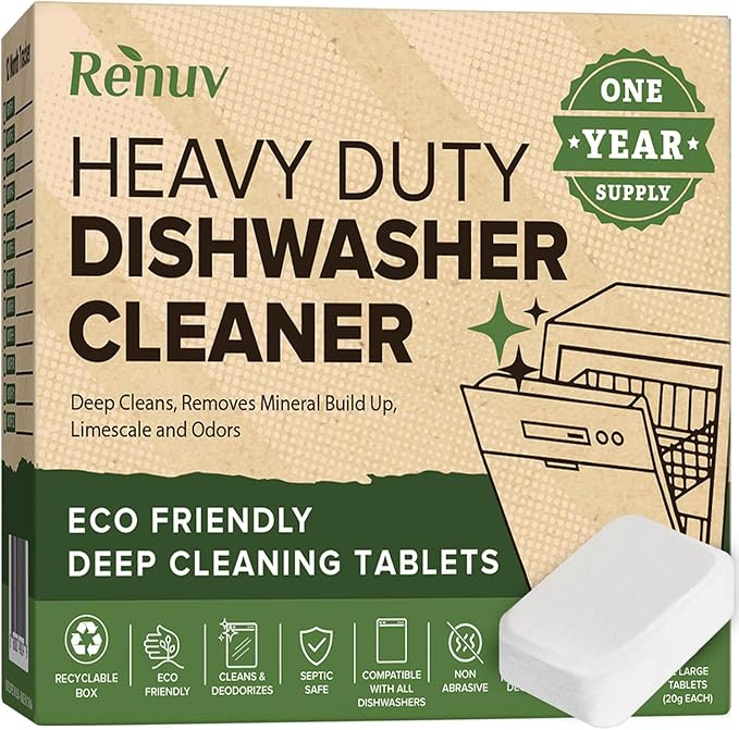 Washing Machine Cleaner + Dishwasher Cleaner Bundle - Heavy Duty Appliance Deep Cleaning, Descaling and Deodorizing