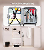 Garment Steamer Hanger with Ironing Glove, Portable Steamer Rack for Clothes, Garment Rack for Steaming Clothes Adjustable Handheld Hanging Ironing Clothes Stand