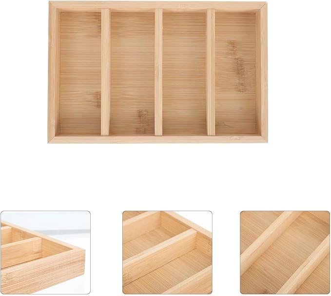 Wooden Glasses Tray Eyeglasses Storage Rack Sunglasses Display Organizer Multi-Compartment Eyewear Case for Home Office with 4pcs Set