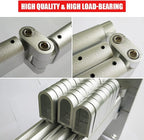 BESTHLS Wall Mounted Clothes Drying Rack for Space Saver Hangers Design for Balcony, Mudroom, Bedroom Foldable Laundry Rack(3-Pole Silver)