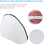 GOGOODA 2PCS Shoe Wash Bags Multi-use Laundry Mesh Bags for Sneaker, Flat Shoes, etc