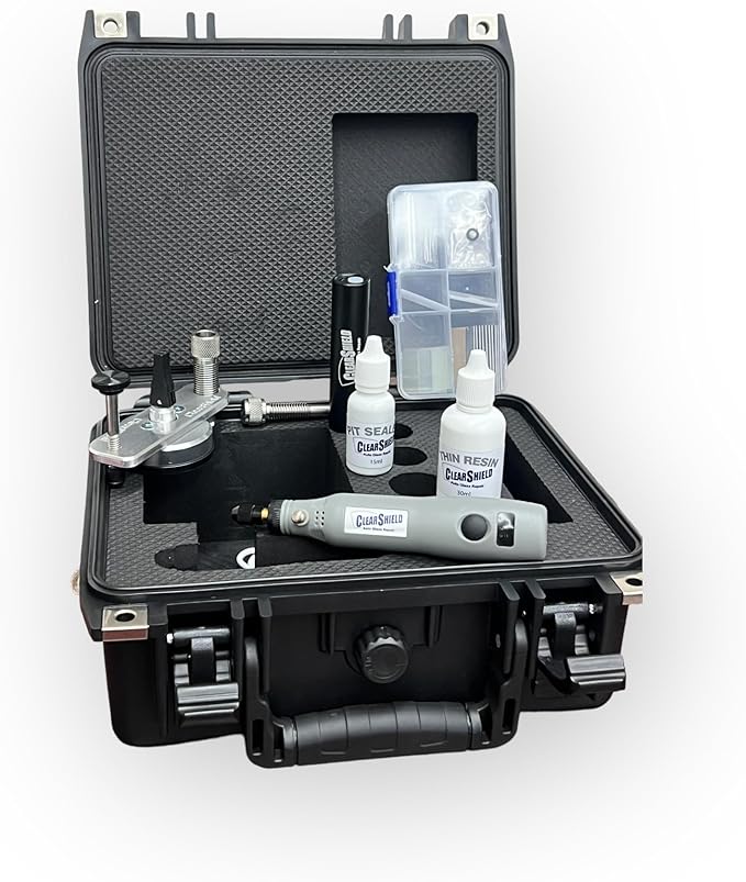 Clearshield Windshield Repair Kit - Window Rock Chip Repair Kit - Cracked Windshield Repair Kit - Auto Glass Repair Kit for 200+ Repairs