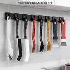 Navatiee 14PCS Crevice Cleaning Brush Set, Hard Bristle Scrub Brushes for Deep Cleaning Grout & Sink, Multifunctional Crevice Cleaning Tool for Bathroom Kitchen Corners, Bottle, Teapot, Blender