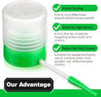 Qualirey 2 Pack Diatomaceous Earth Powder Duster with 6 Inch Extension Nozzle, Diatomaceous Earth Powder Duster for Pest Control, Sprayer for Indoor and Outdoor Use